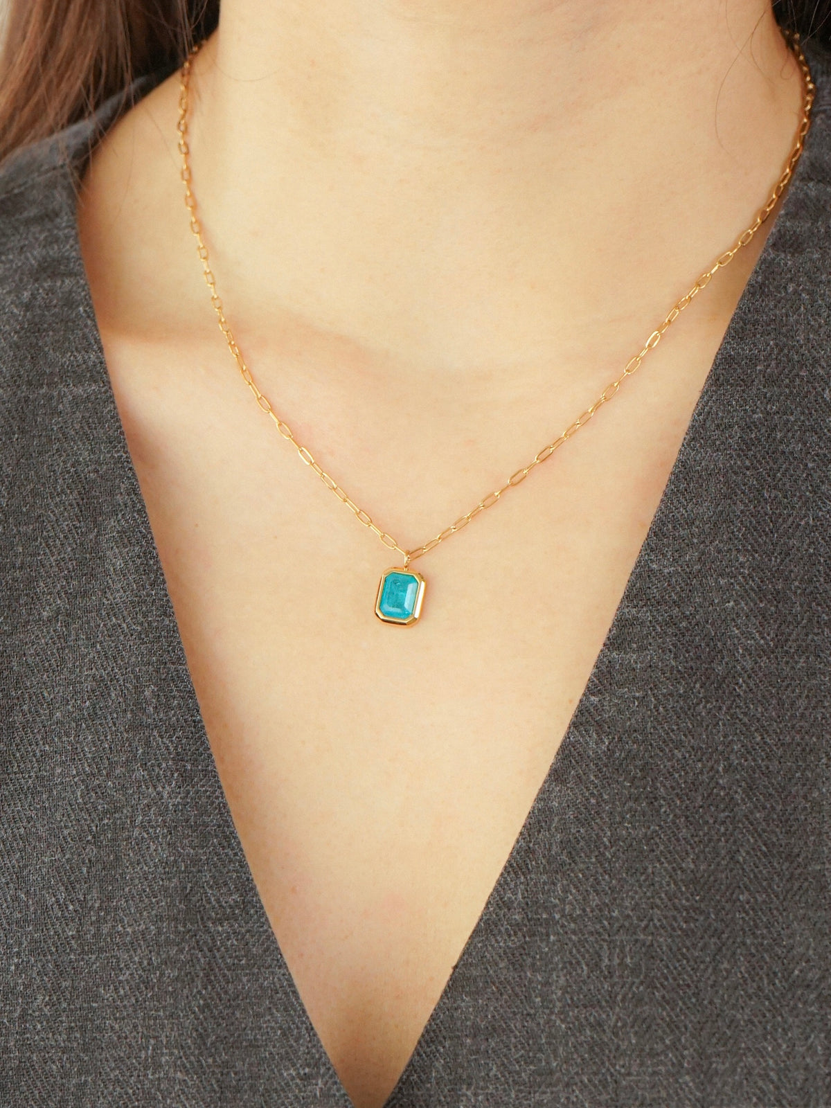 Dariana Turquoise Gem Necklace