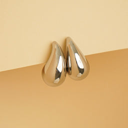 Lennon Water Drop Earrings (Silver)