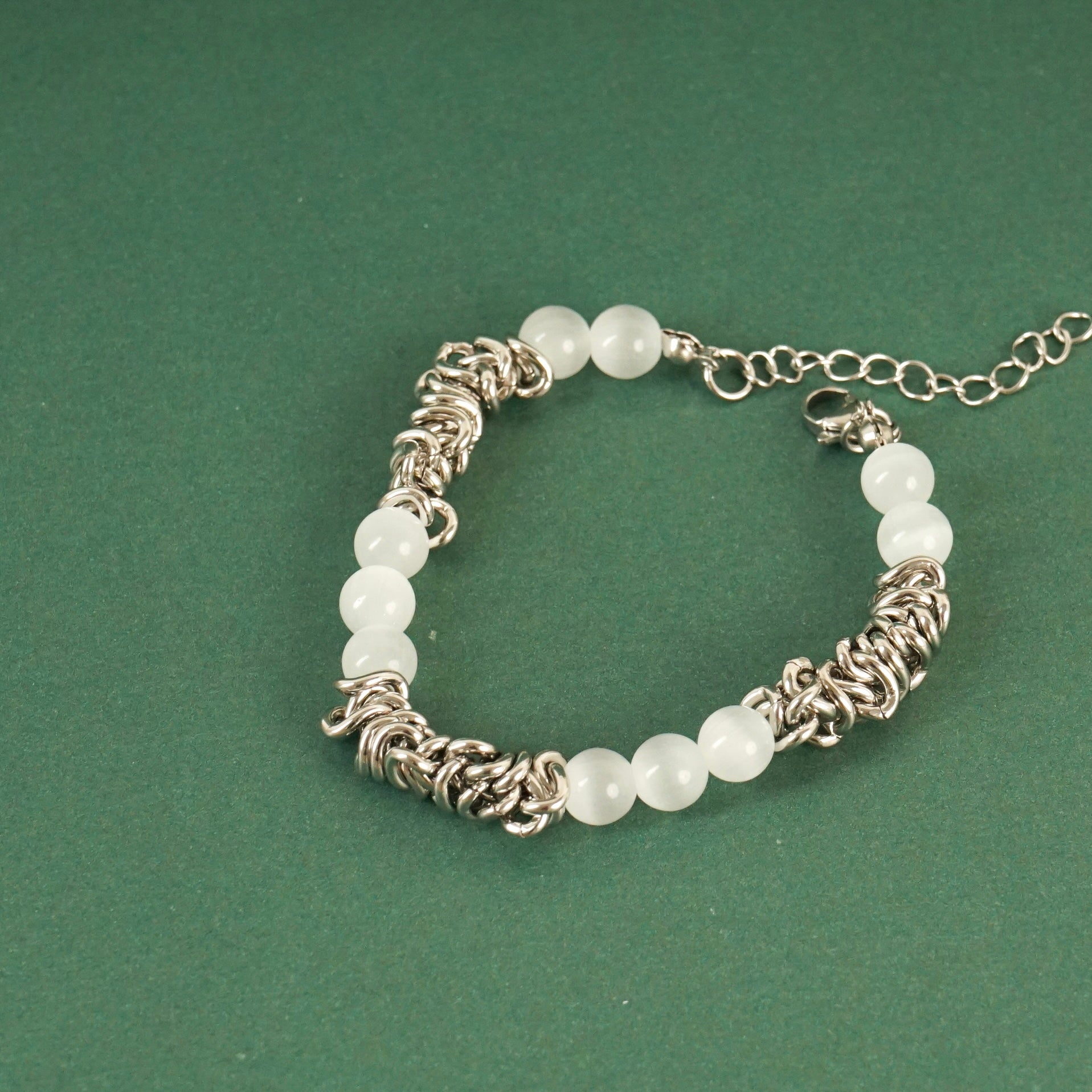 Vance Twisted Chain Beaded Bracelet