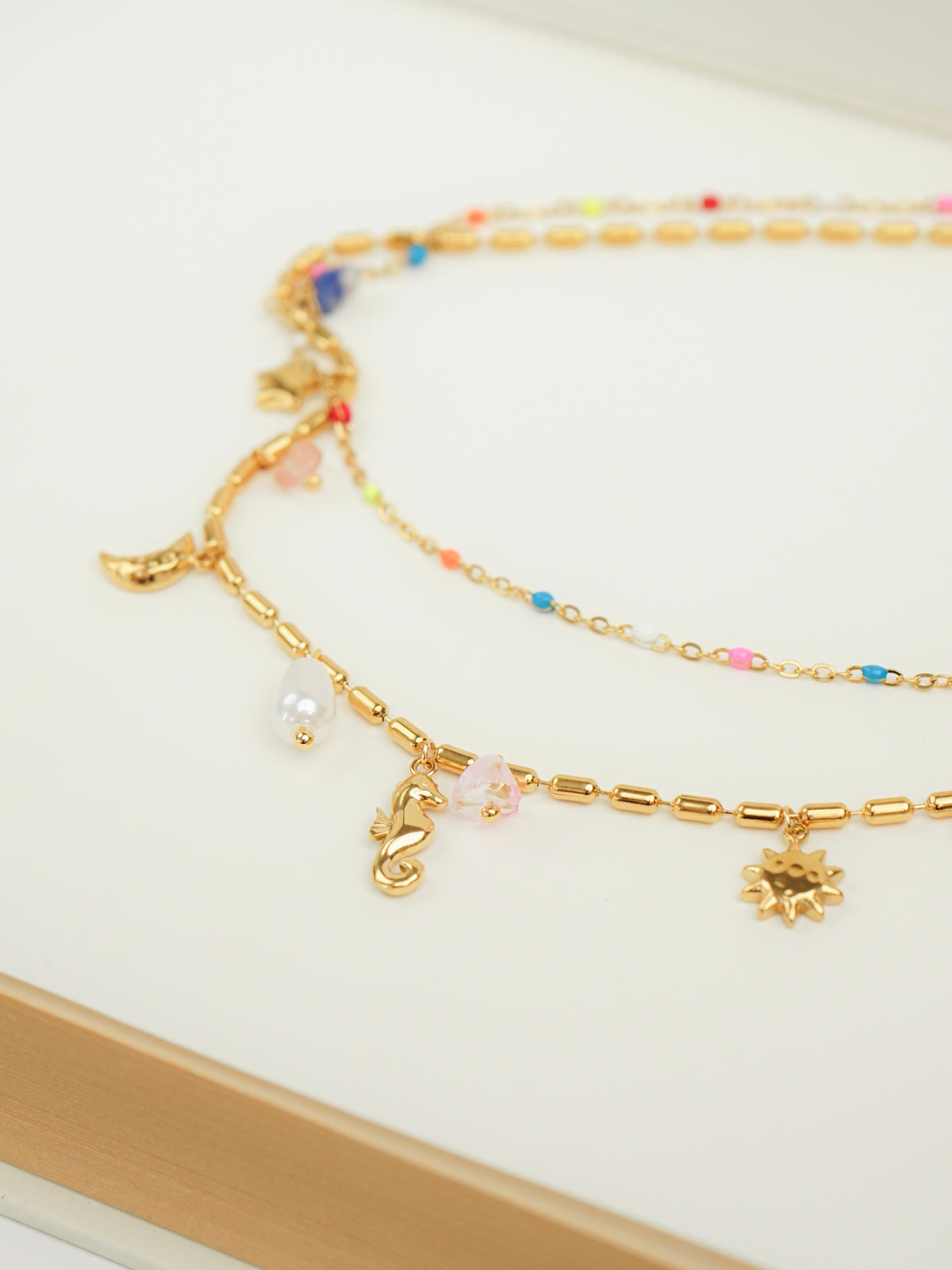 Urith Coastal Charm Layered Necklace