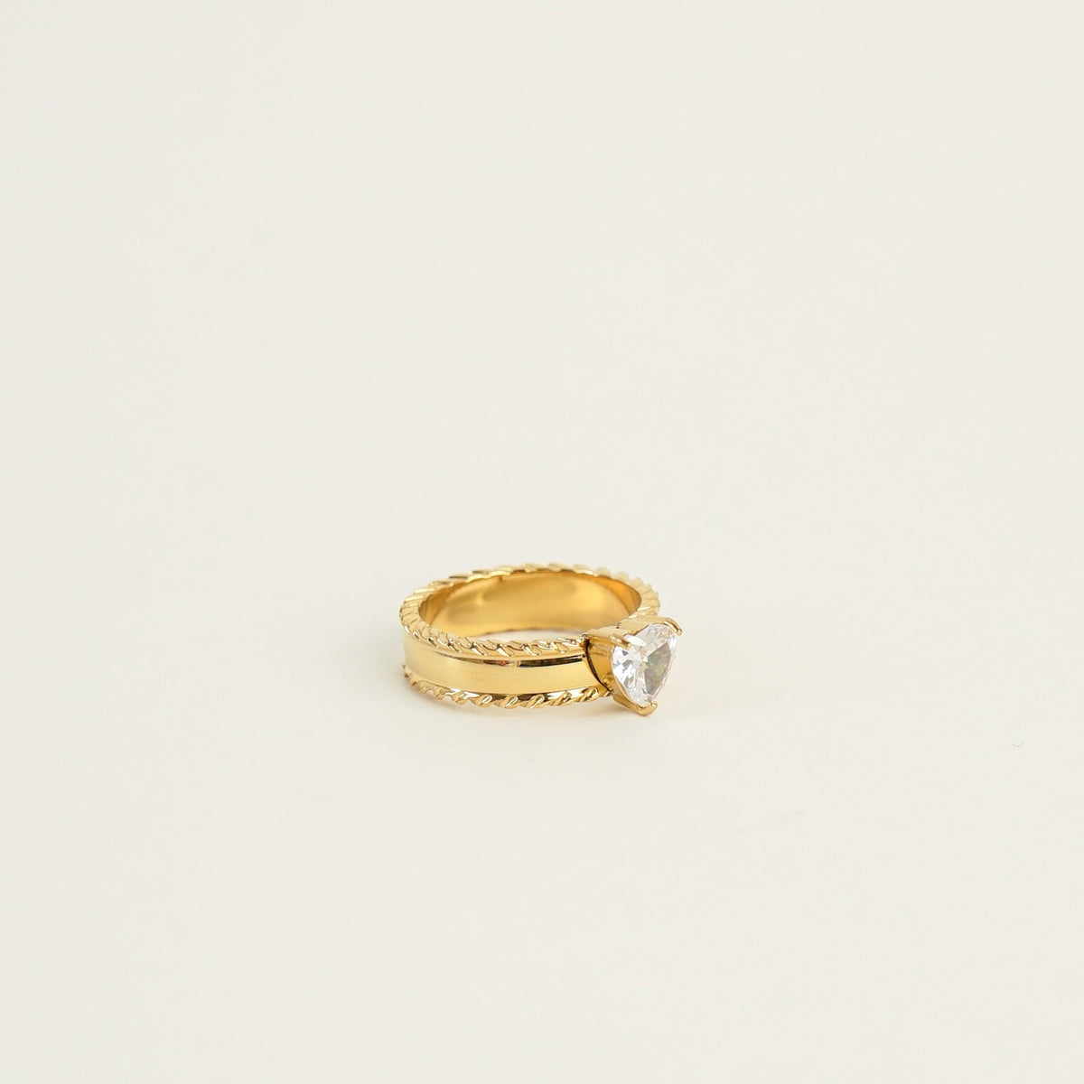 Paulina Heart Band Ring