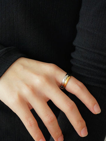 Vaeda Duo Tone Band Ring