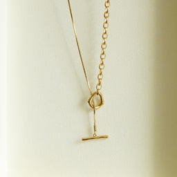 Rivka Chain Link Long Necklace (Gold)