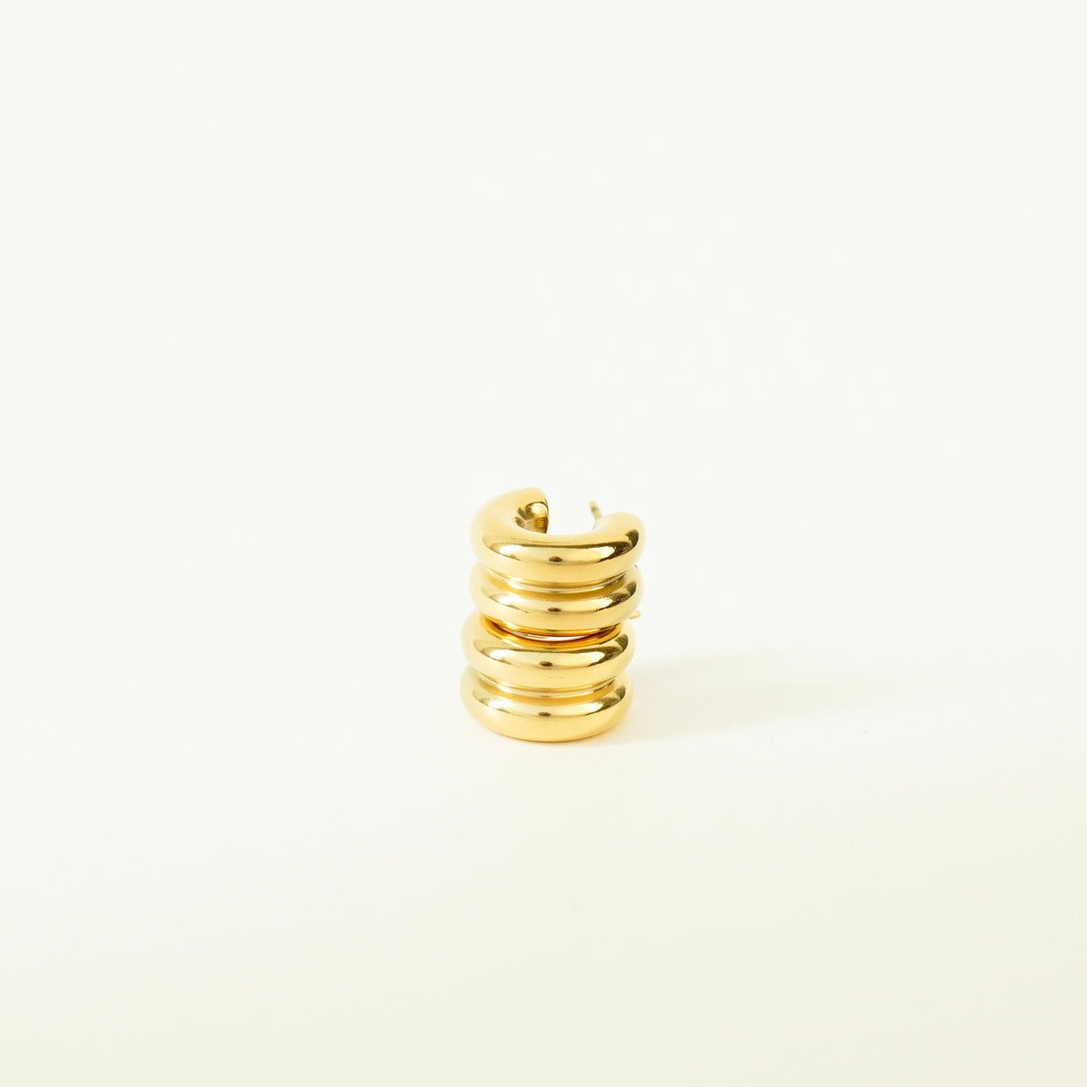 Novalee Double C Hoop Earrings (Gold)