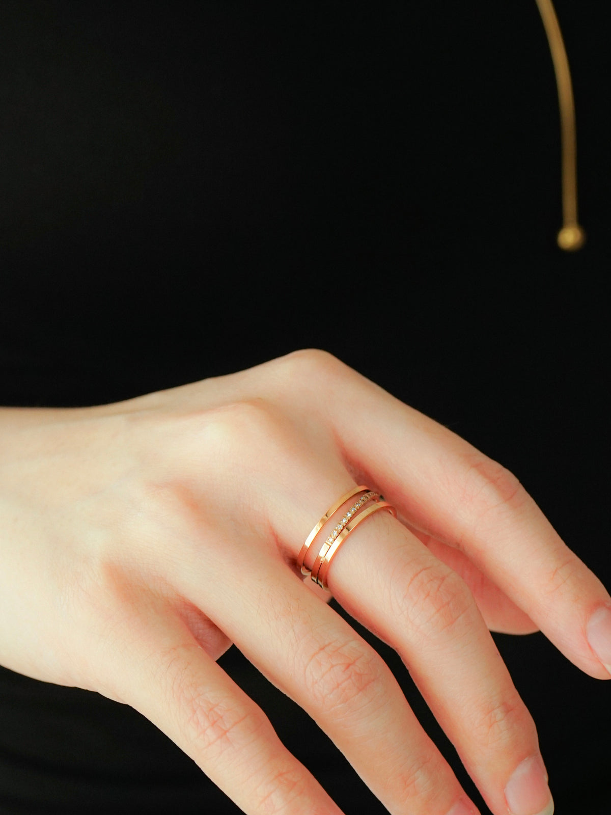 Fiadh Pavé Layered Ring