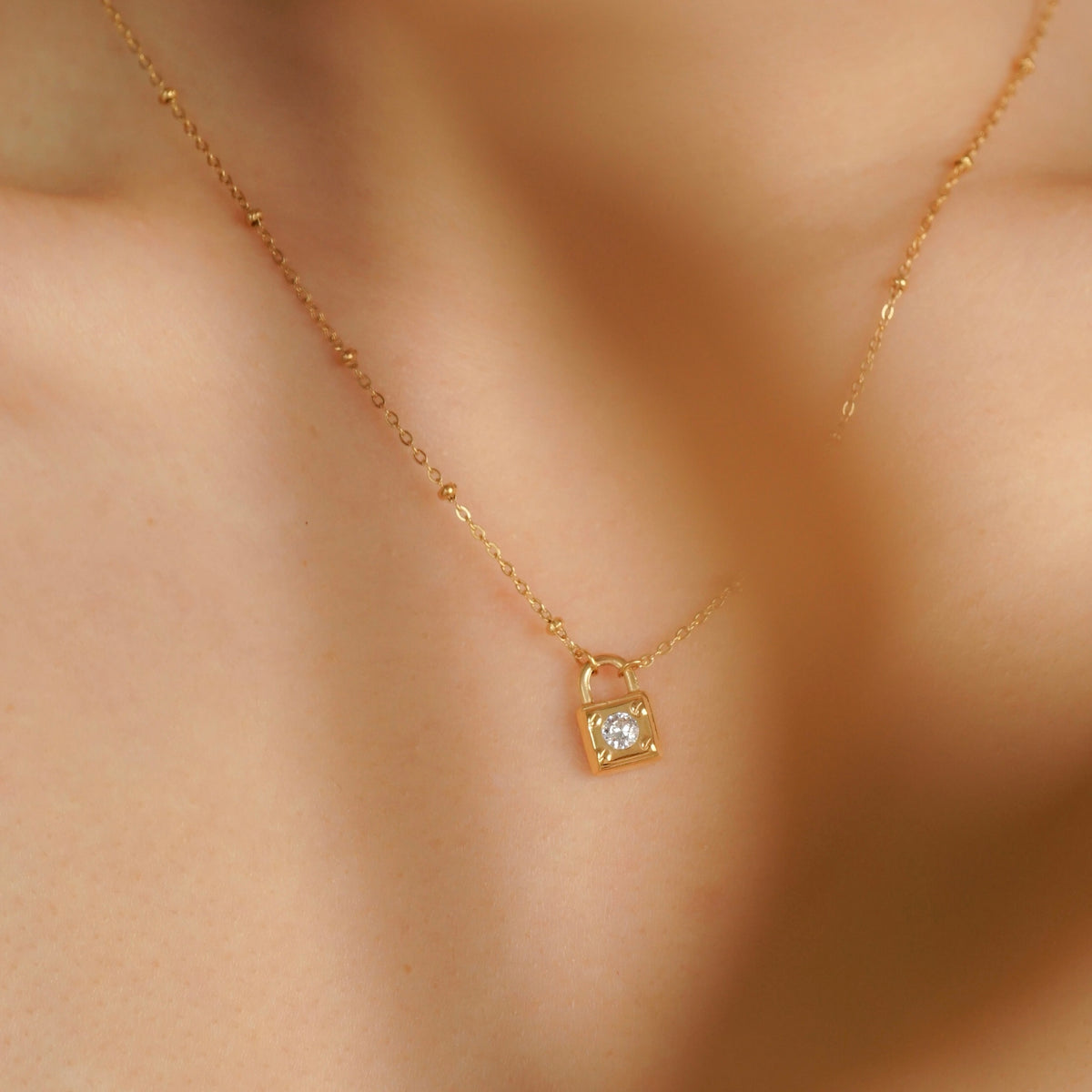 Zyla Padlock Necklace