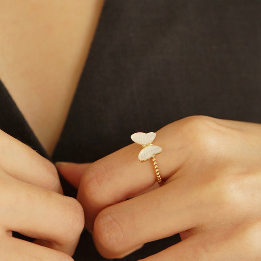 Xyra Butterfly Adjustable Ring