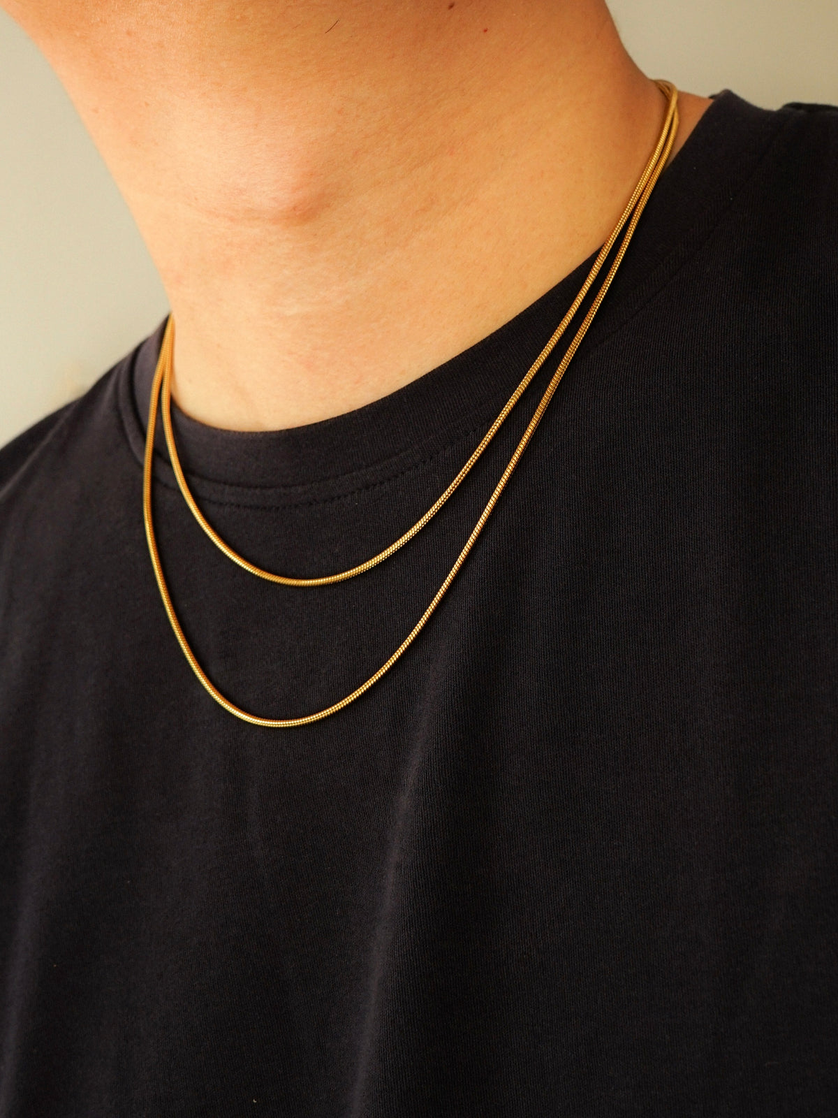 Cooper Classic Snake Chain Necklace (Gold)