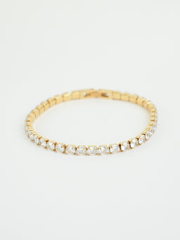 Tennis Bracelet Bold (Gold)