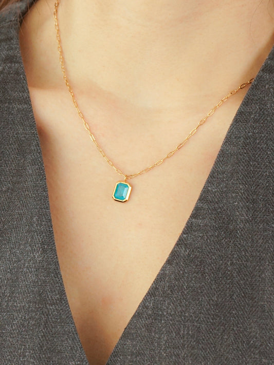 Dariana Turquoise Gem Necklace
