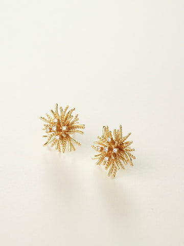 Jaysea Anemone Stud Earrings (Gold)