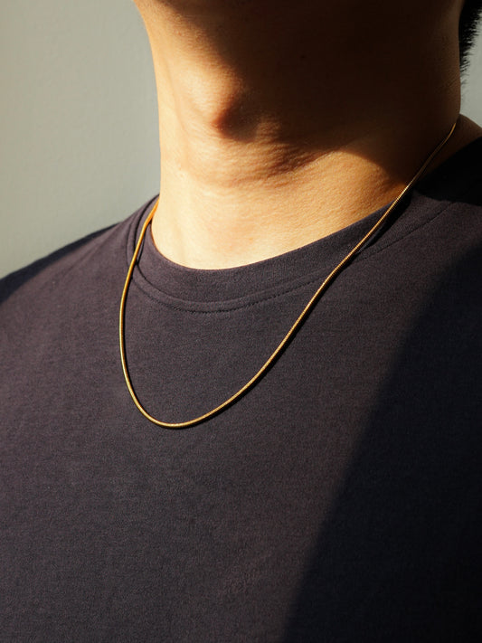 Cooper Classic Snake Chain Necklace (Gold)