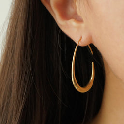 Fiona Hoop Earrings (Gold)