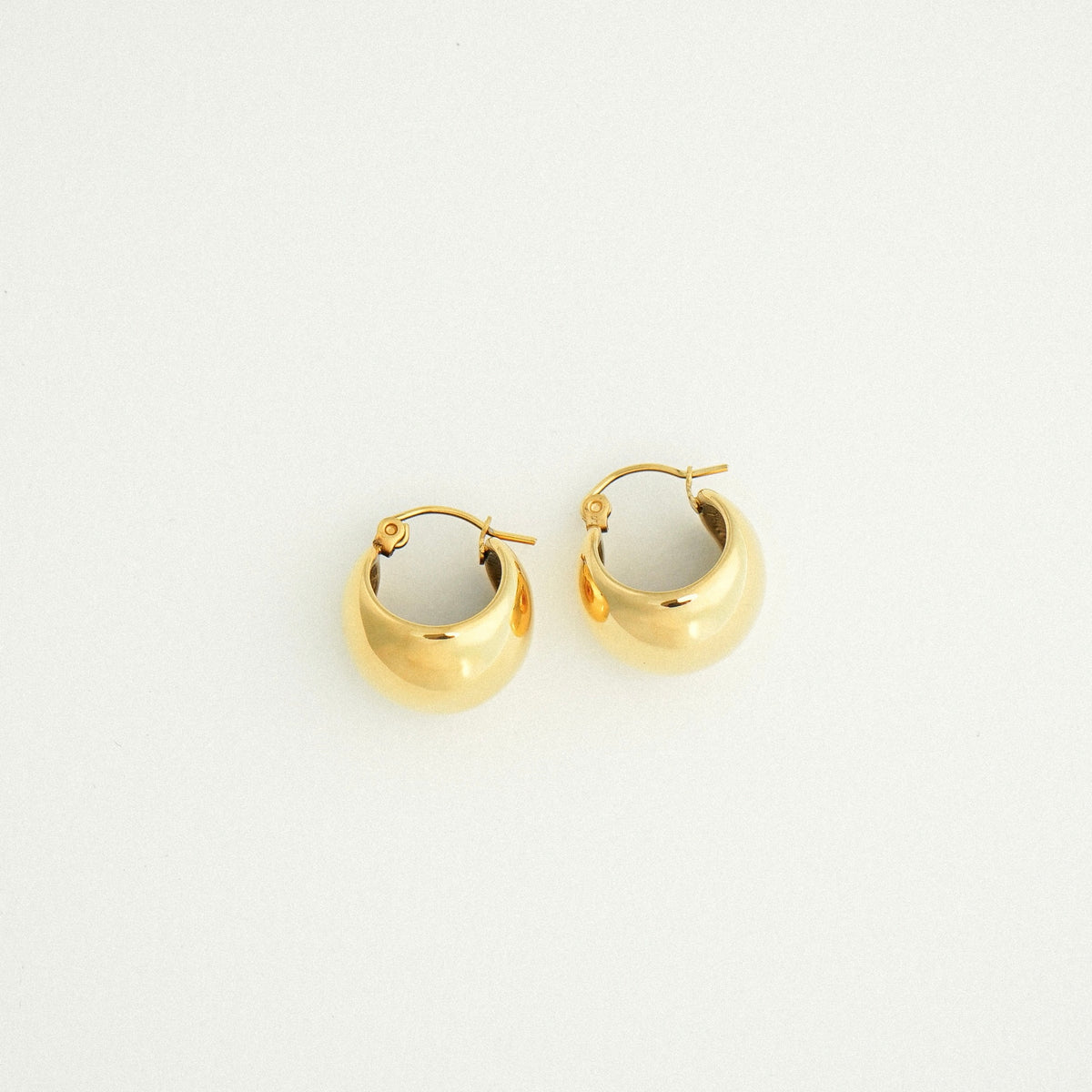 Zhuri Bold Dome Hoop Earrings