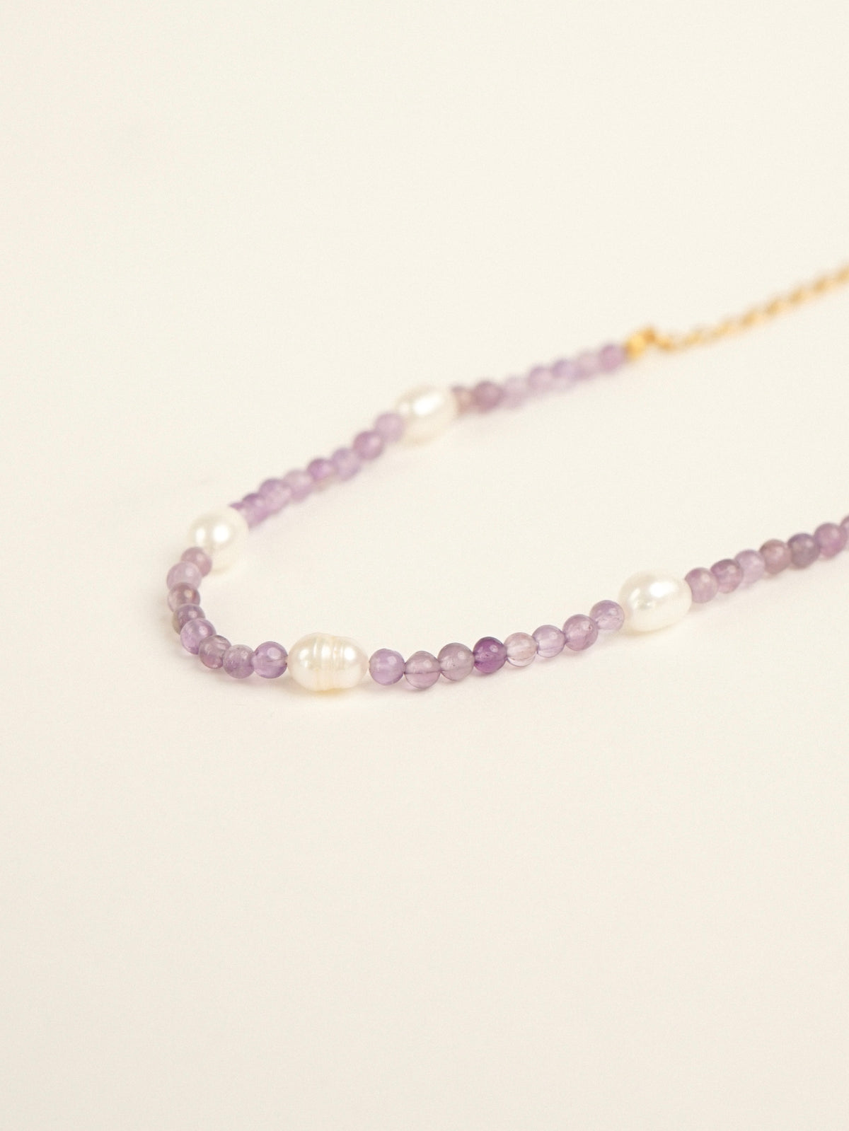 Novah Amethyst Beaded Bracelet