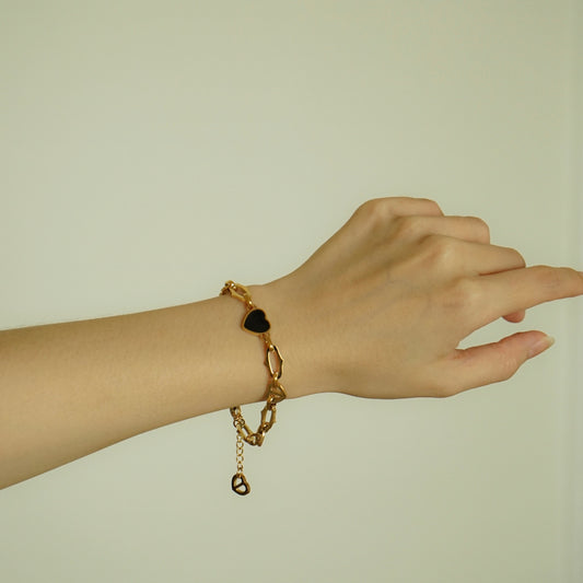 Irie Heart Chain Bracelet (Gold)