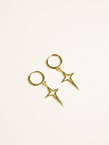 Cosmic Star Huggie Earrings