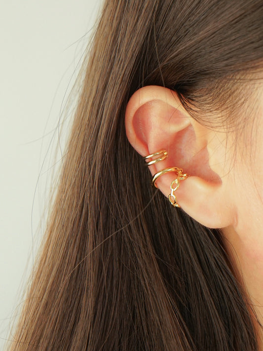 Alanna Ear Cuff Set (Gold)