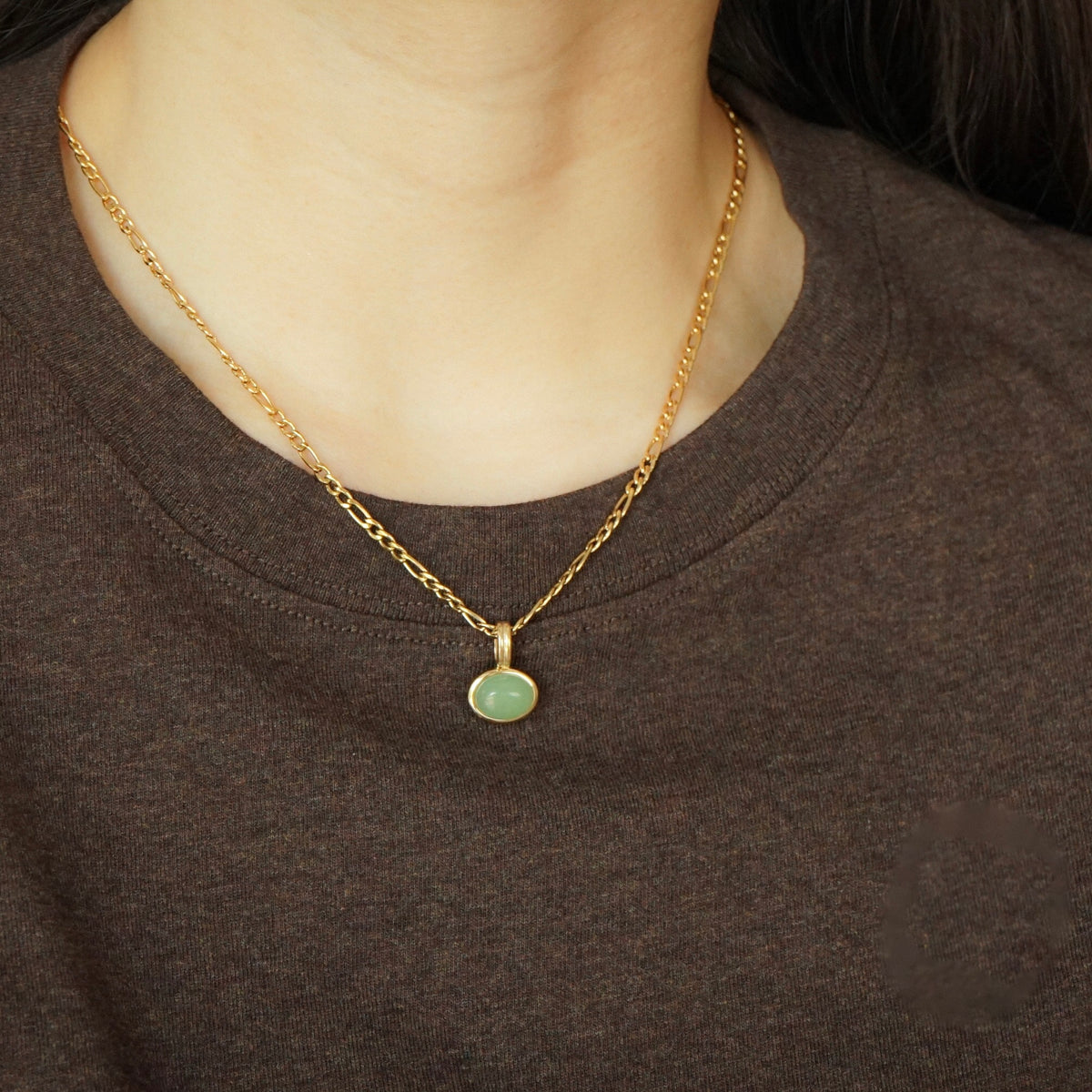 Lyra Aventurine Figaro Necklace