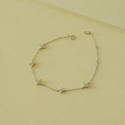 Hailee Clover Bracelet (Silver)