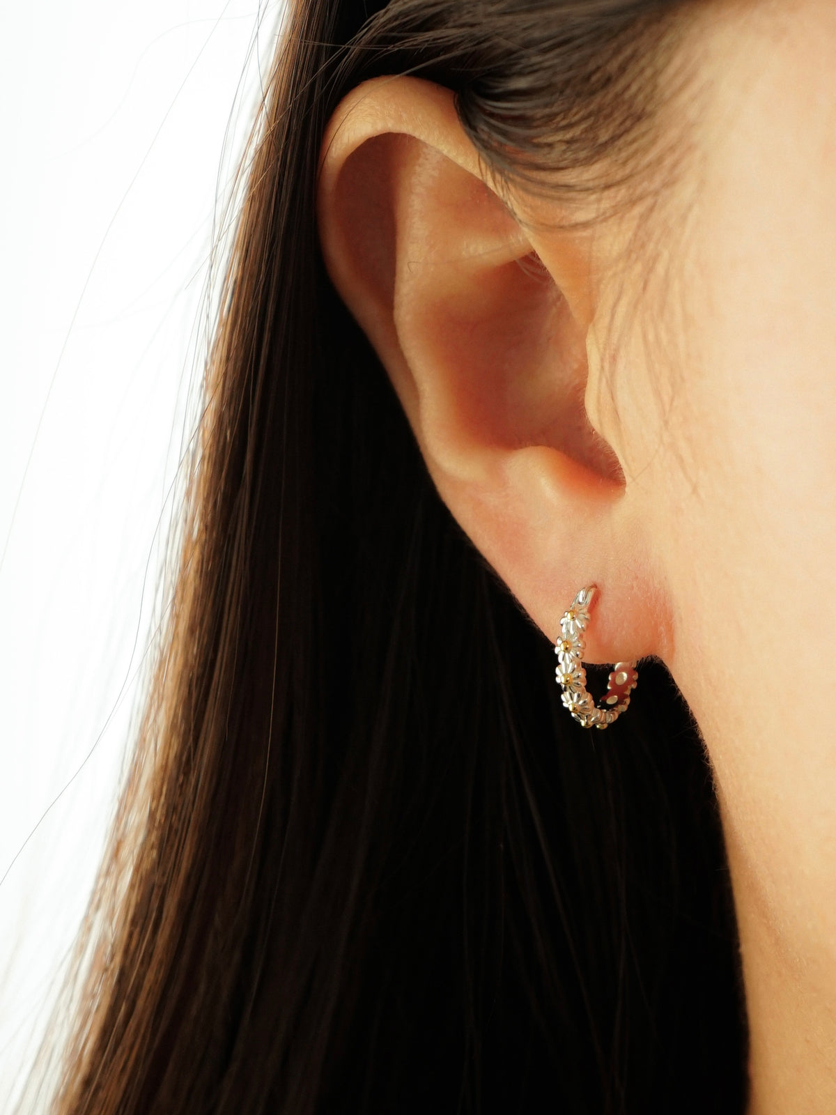 Ivette Daisy Hoop Earrings