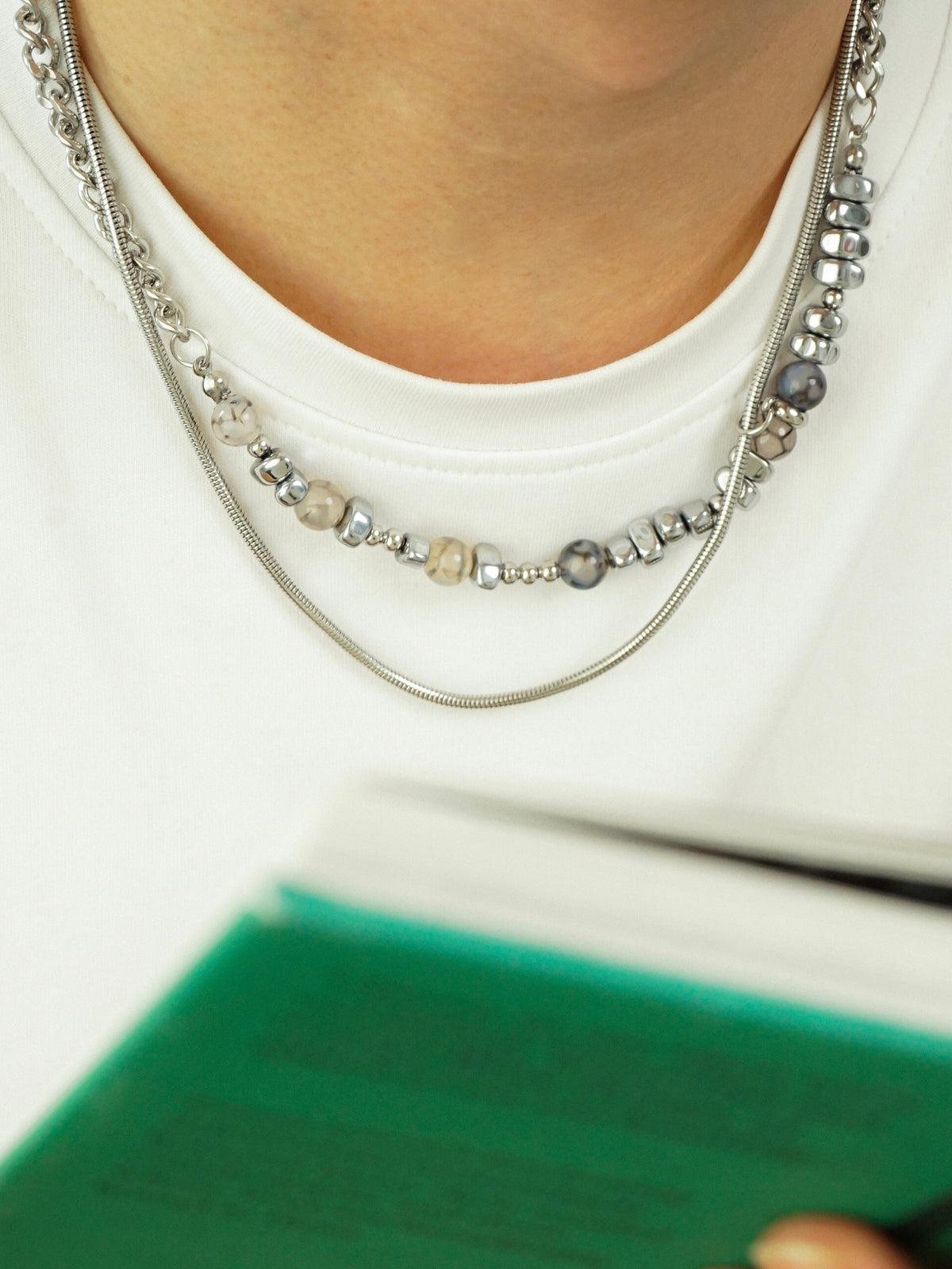 Henry Beaded Layered Necklace