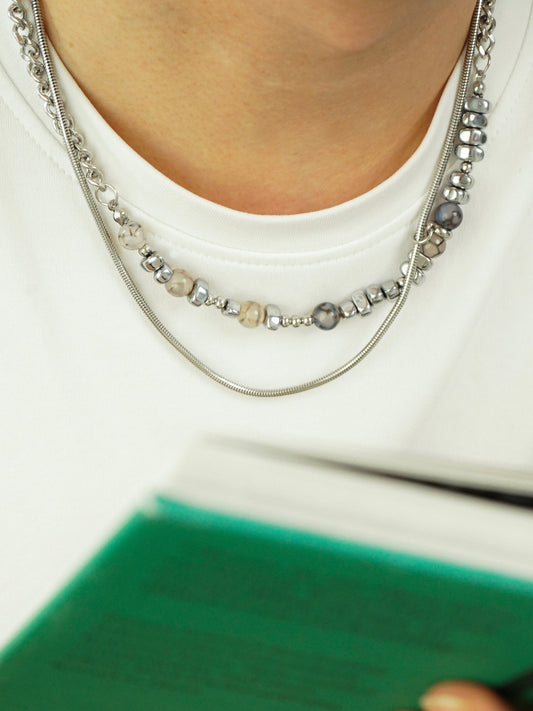 Henry Beaded Layered Necklace