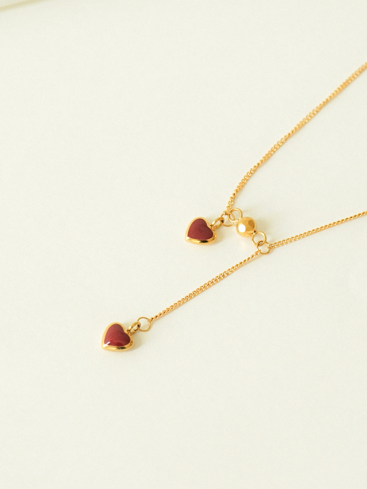 Kallie Red Hearts Necklace