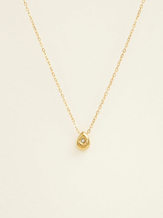 Whitlee Dainty Teardrop Necklace (Gold)