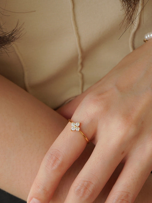 Leona Clover Ring (Gold)