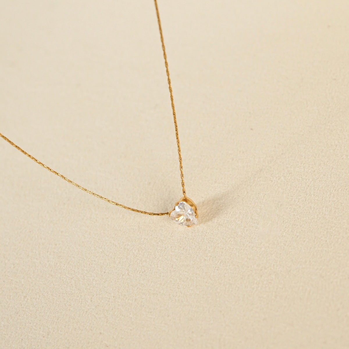 Xya Heart Solitaire Necklace
