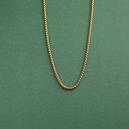 Fabian Box Chain Necklace (Gold)