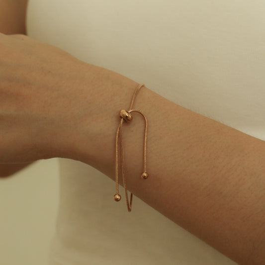 Mackenzie Adjustable Bracelet (Rose Gold)
