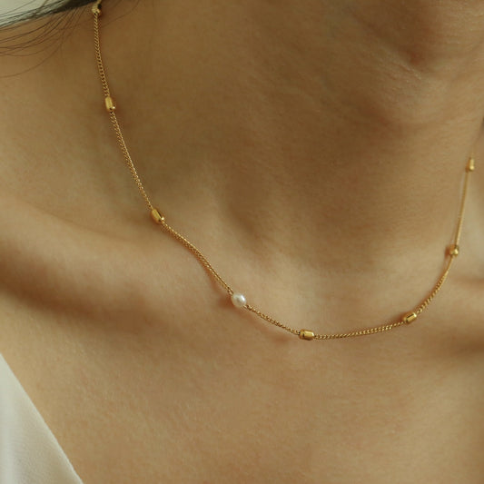 Penny Pearl Necklace