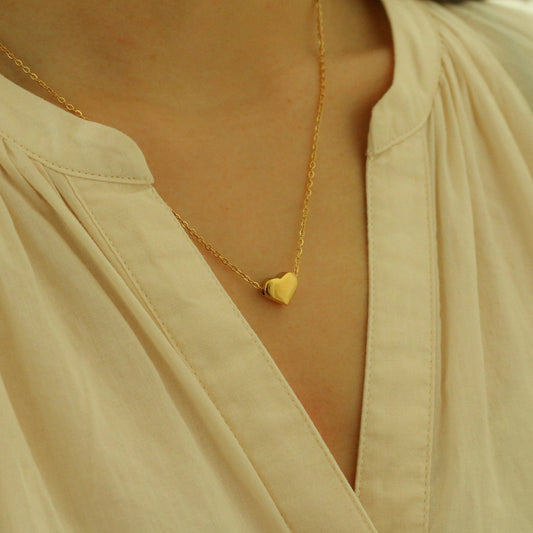 Diana Heart Necklace (Gold)