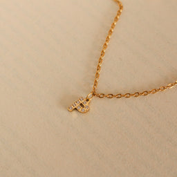 Pavé Initial Charm Necklace