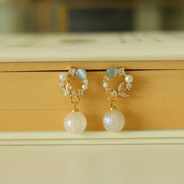 Lily Aqua Earrings