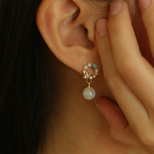 Lily Aqua Earrings