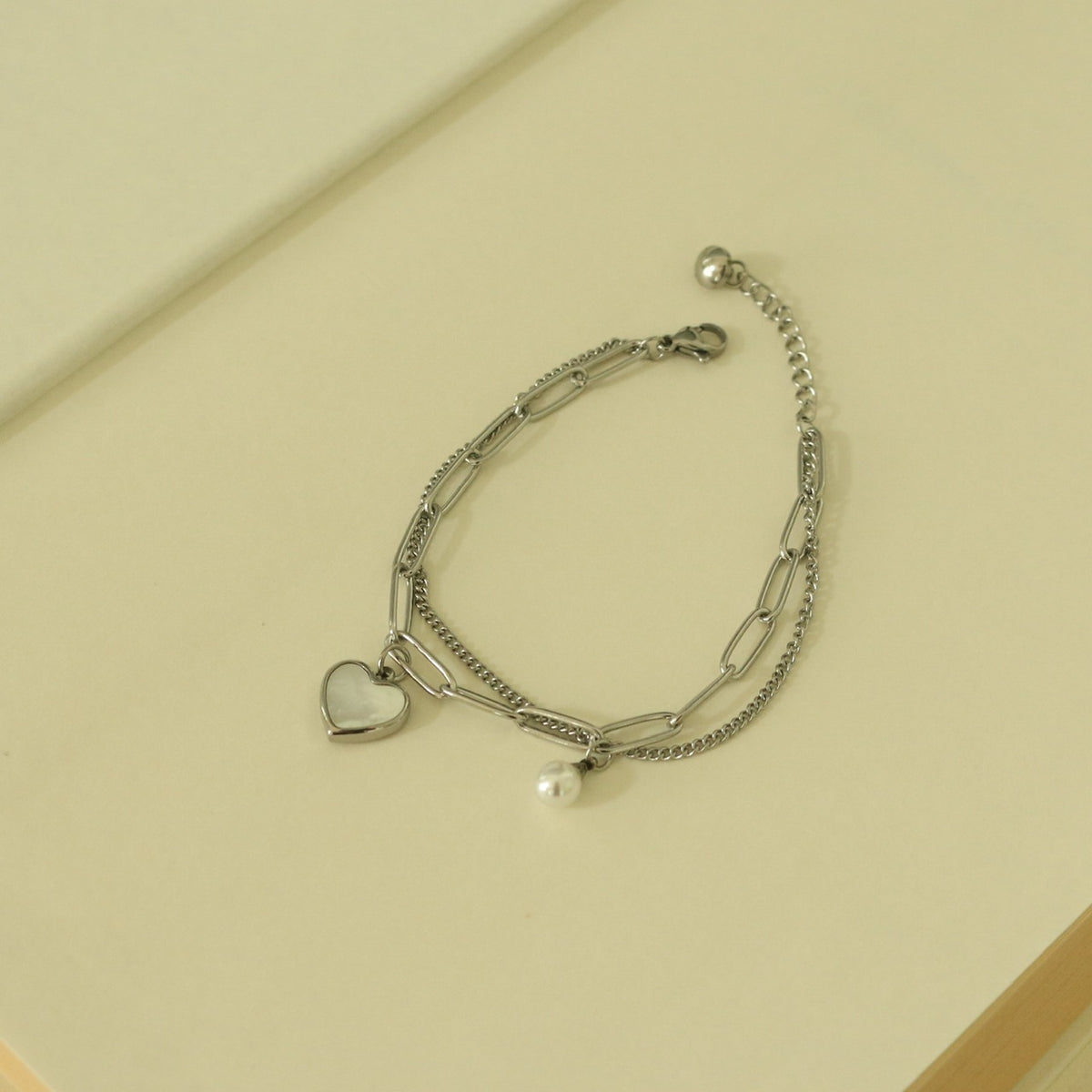 Claire Heart Bracelet (Silver)