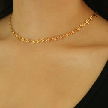 Odessa Heart Choker Necklace
