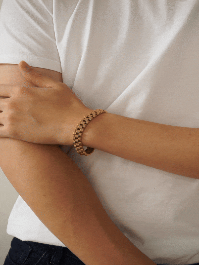 Tate Chain Link Bracelet (Gold)