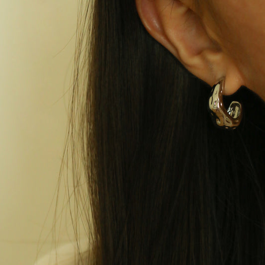 Winnie C Earrings (Silver)