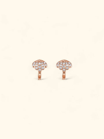 Alessia Seashell Huggie Earrings