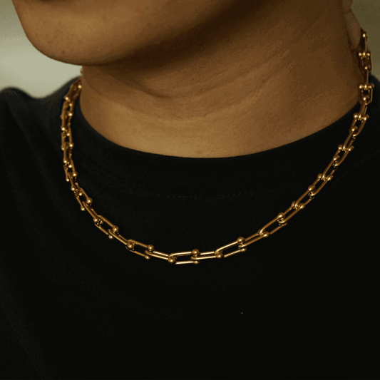 Sebastian Lock Chain Necklace (Gold)
