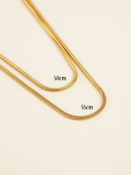 Cooper Classic Snake Chain Necklace (Gold)
