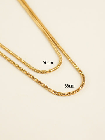 Cooper Classic Snake Chain Necklace (Gold)