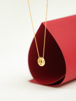 Natasha Mini Ring Necklace (Gold)