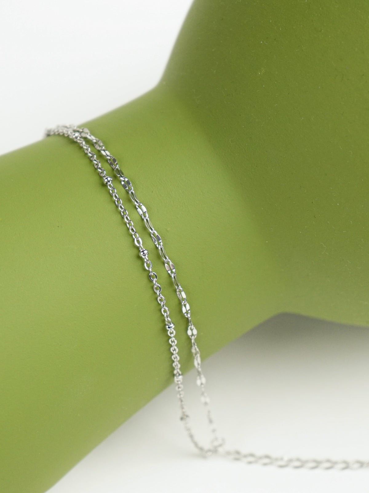 Amaya Layered Anklet (Silver)