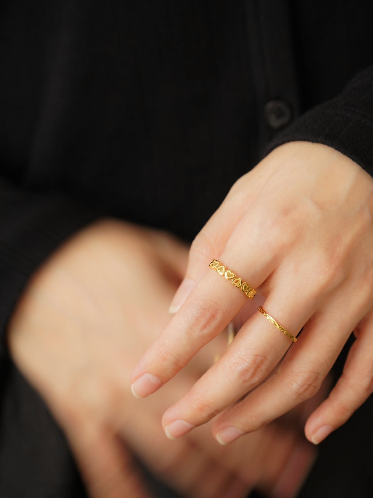 Elsa Eternity Heart Band Ring