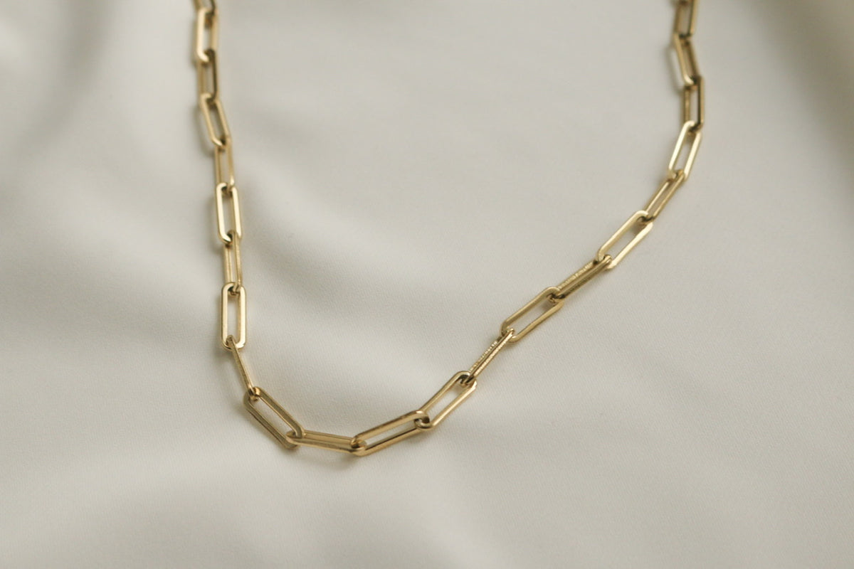 Hayden Chain Link Necklace (Gold)
